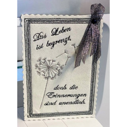 ITH - Postkarte Trauerkarte "Das Leben ist begrenzt"